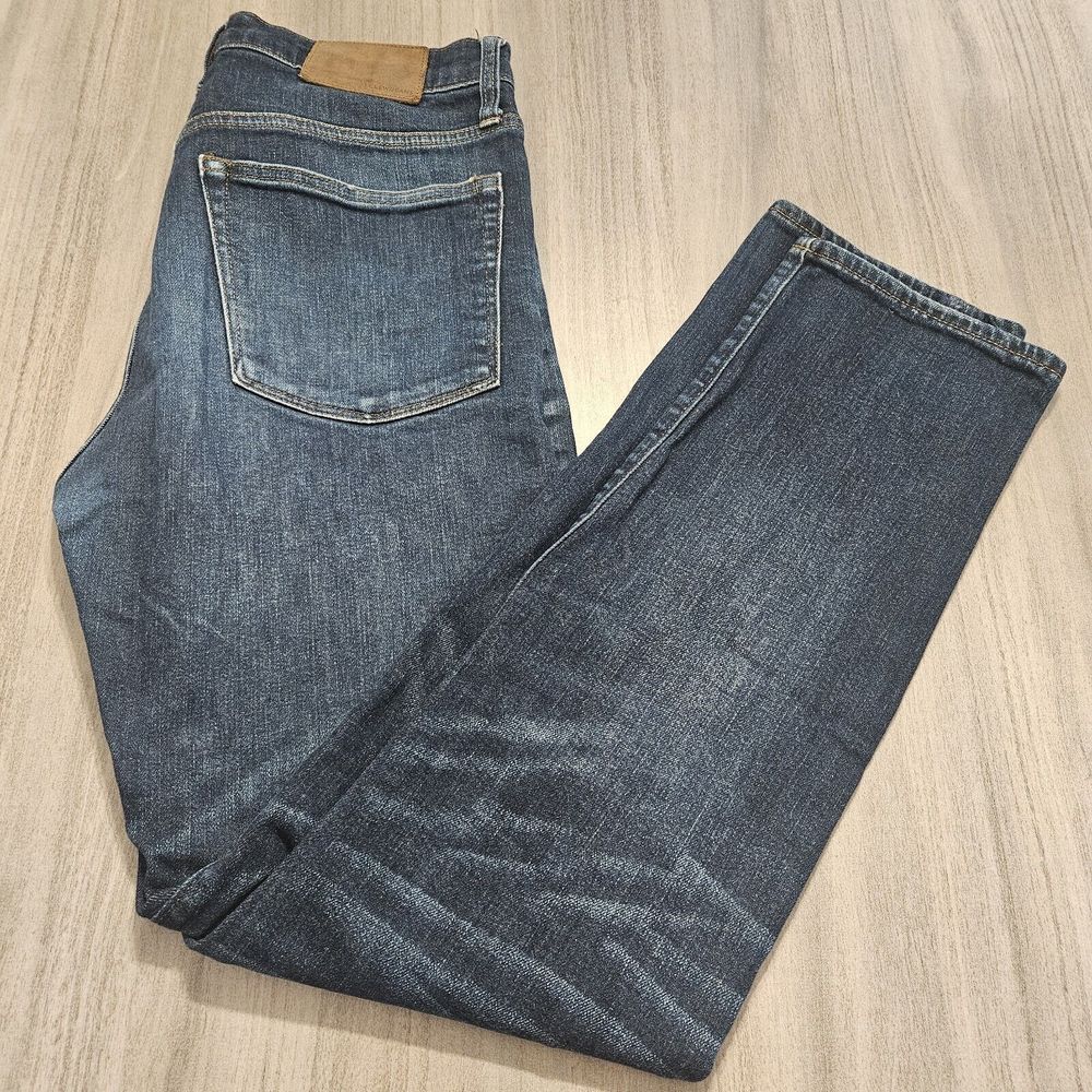 J Crew 770 Jeans Mens Straight Fit Stretch Dark Japanese Denim Size 30‎ x 32